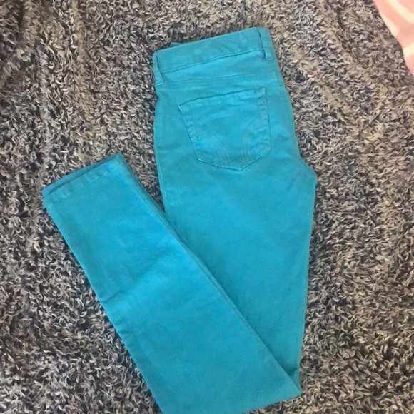 Hollister Teal Blue Skinny Jeans - Picture 4 of 5